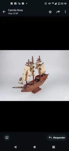 Barco de madeira