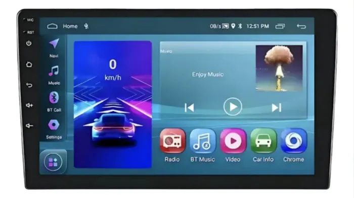 Central Multimídia Android 9 Polegadas 2Gb/64Gb Carplay/A. Auto s/ fio