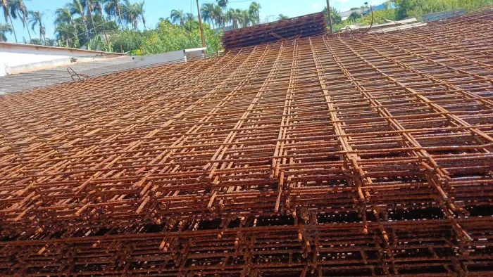 Malha 10x10 6x2.45mts ferro 4.2