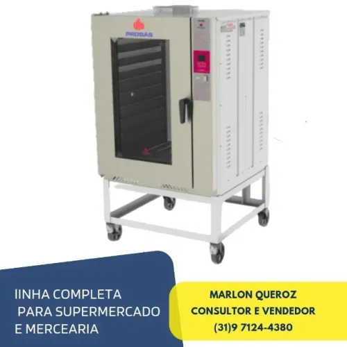 Forno Turbo 8 Esteiras Elétrico Progas