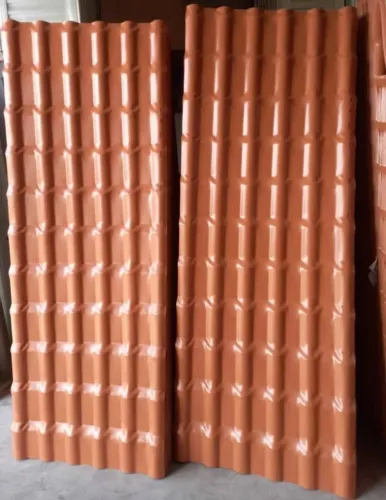 Telha PVC Modelo Plan, terracota.  2.42x88 - R$79,90