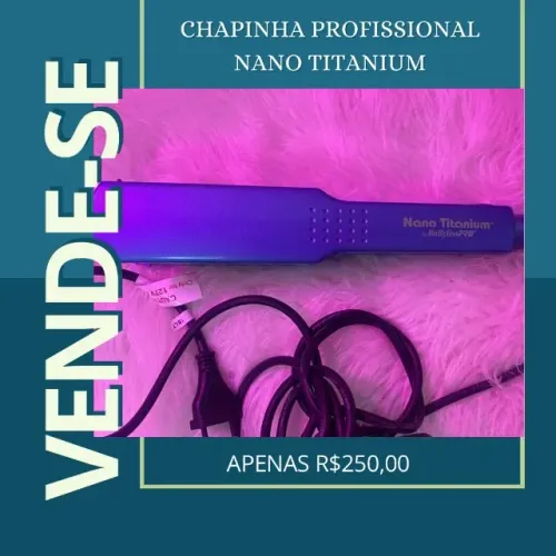 Chapinha Nano Titânio Profissional - Quase Nova!