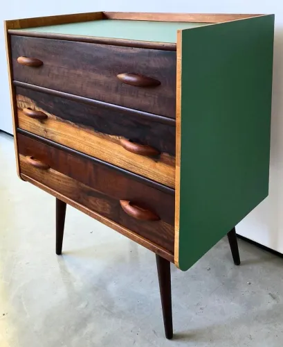 Antiga Cômoda Vintage Moveis Cimo Pé Palito