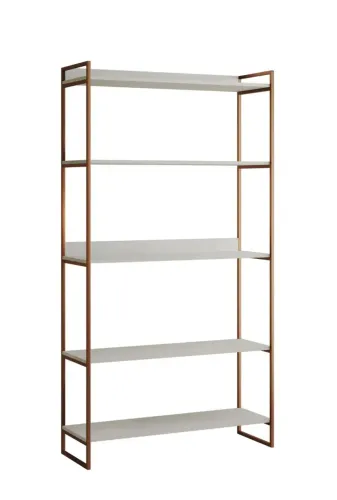 Estante Industrial Multiuso Guaecá 180 x 95 Cobre/! Branco 