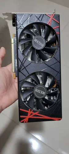 Placa de vídeo RX580 com defeito