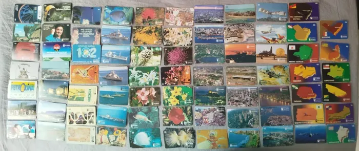 500 Cartões telefônicos antigos