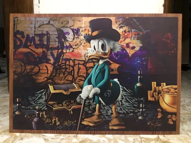 Quadro Decorativo em MDF com borda impressa (1,00x0,70)