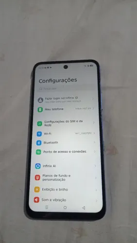 Infinix Hot 60i 256GB Câmera 50MP e Bateria 5160mAh