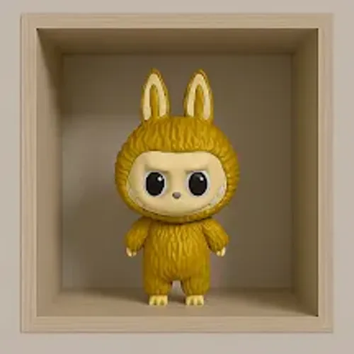 Boneco Labubu Dourado - Decoração e Colecionador