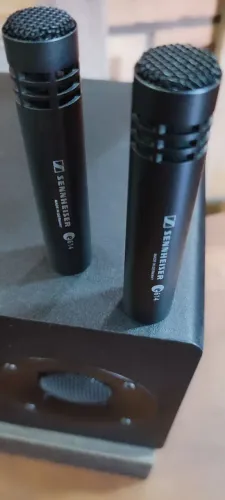PAR DE MICROFONES  SENHEISER E 614 MUITO NOVO 