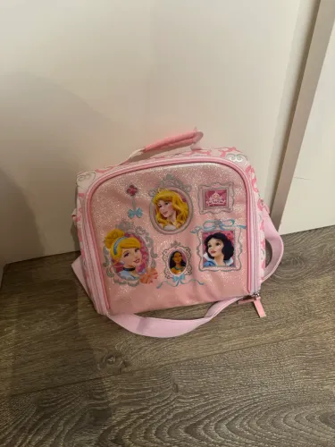 Bolsa Lancheira Princesas Disney Original - Rosa com Alça Transversal