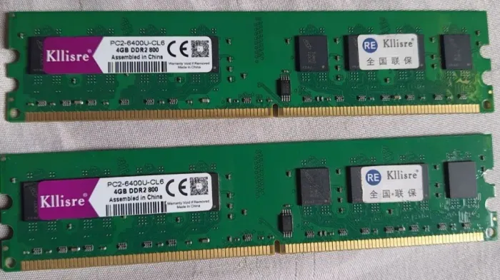 2 MEMORIA RAM DDR2 2x-4GB