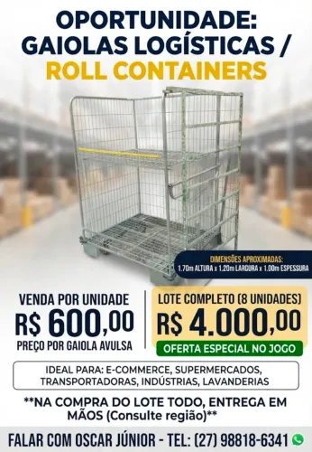 Gaiolas logísticas
