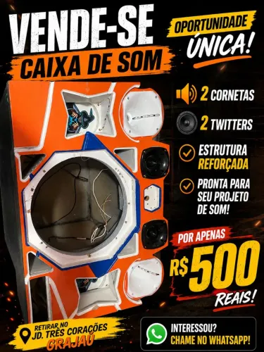 Caixa com 2twiter 2cornetas