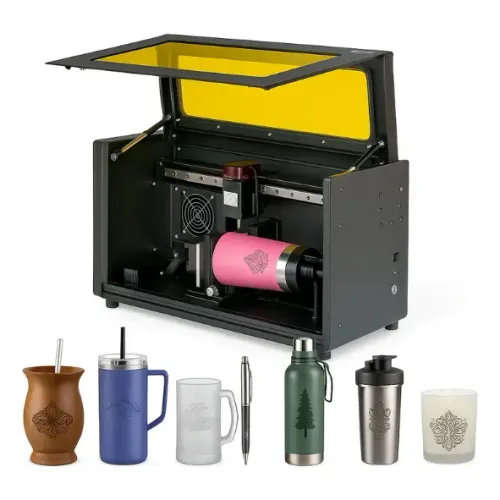 Máquina Para Gravação A Laser 10w Mecolour E10A Base Giratória