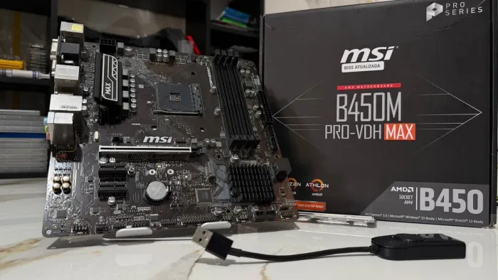 Placa mãe MSI B450 Pro-VDH Max Leia