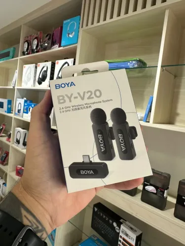 Microfone Boya By-V20 tipo C Duplo - Parcela sem Juros, Loja Física
