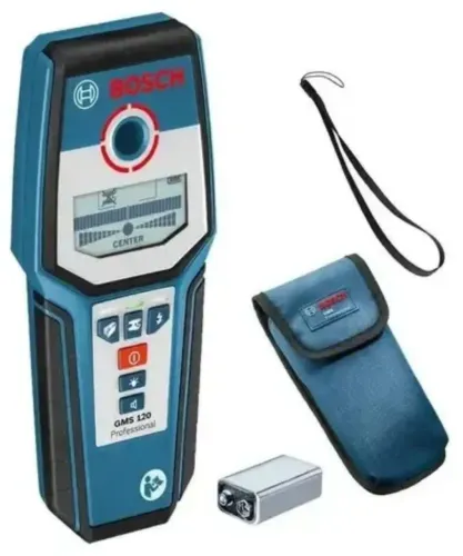 Detector de parede Bosch Gms 120: Metais, Tensão Elétrica e Madeira