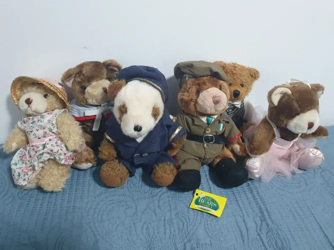 Coleção pelúcias, "the bears family" 