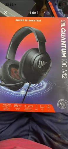 Headphone JBL Quantum 100 M2 sem uso 