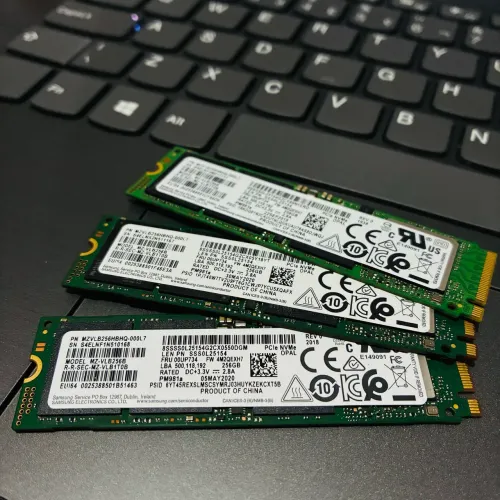 Kit 3 SSD Samsung 256GB Nvme