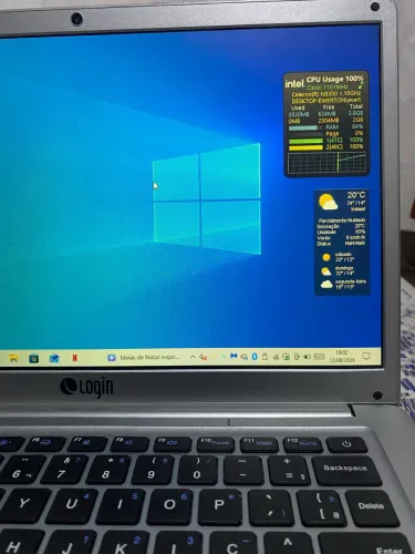 Notebook Login Intel 4gb RAM Ddr4