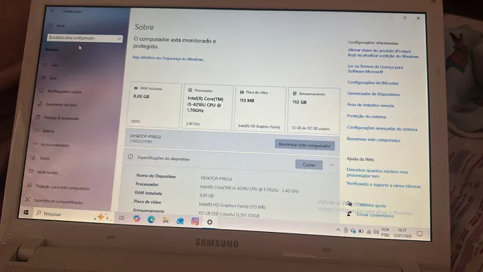 NOTEBOOK SAMSUNG 