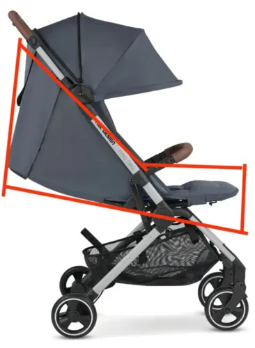 Assento original com cinto do Carrinho Ping Two Storm - ABC Design. USADO