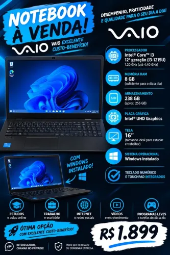 Notebook VAIO