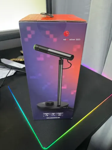 JBL, Microfone Com Fio, Quantum Stream Talk, Com Luz LED - Preto