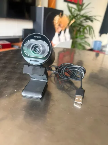 Webcam EMEET S600 4K, sensor Sony, foco automático - usada 1 ano
