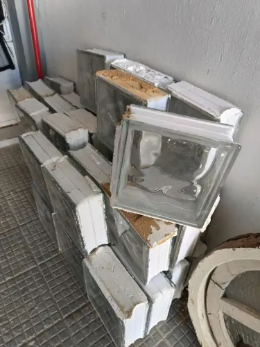 Tijolos de vidro 