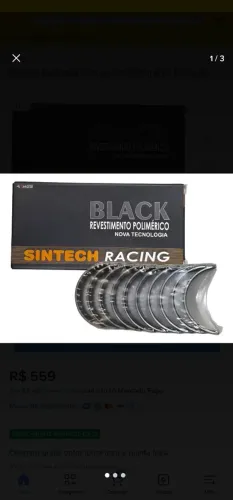 Jogo Bronzinas mancal AP linha racing 0.25mm