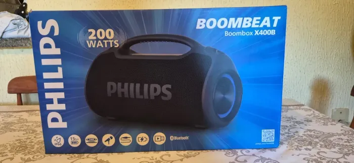 Caixa de som boombox X400B philips parcelas com juros