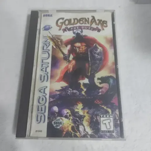 Golden Axe Duel Sega Saturno CIB long box