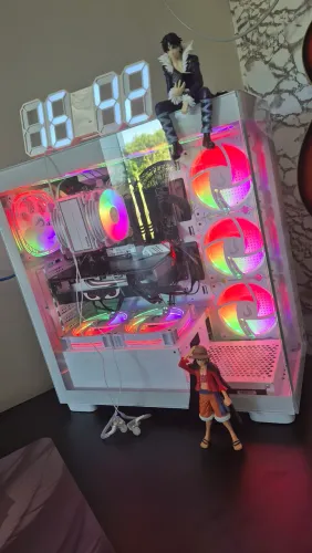 KIT GABINETE BRANCO + FANS E AIR COOLER