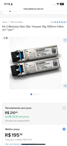 Gbic 10G huawei