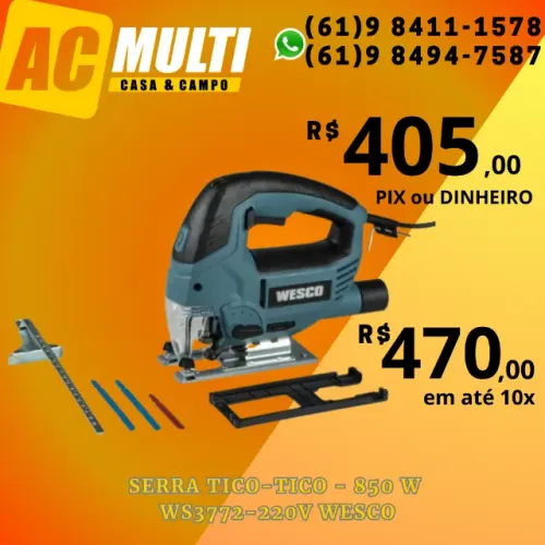 Serra Tico-Tico - 850 W WS3772-220V Wesco