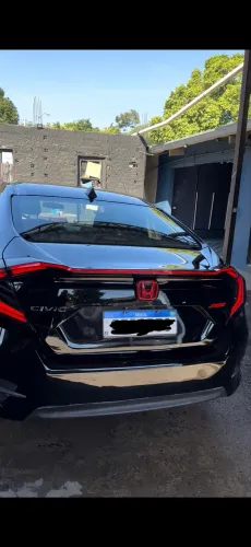 Kit Lanterna Traseira Full LED Sequencial + Aerofólio Civic G10 2017 a 2021 Fumê