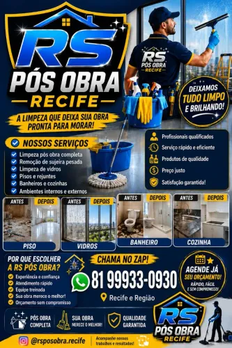 Limpeza pós-obra
