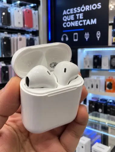 Fone Bluetooth i12 TWS Sem Fio com Estojo Carregador