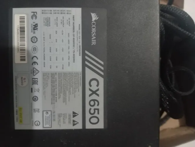 Fonte Corsair cx650