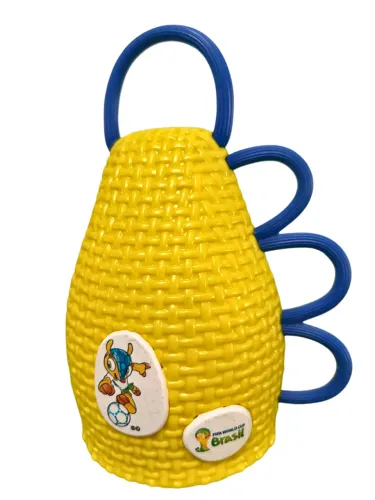 caxirola oficial brasil copa do mundo 2014 vintage