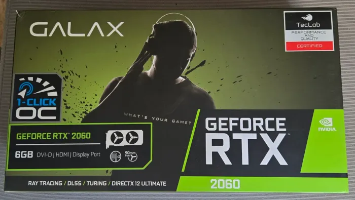 Placa de video RTX 2060 Galax 6gb