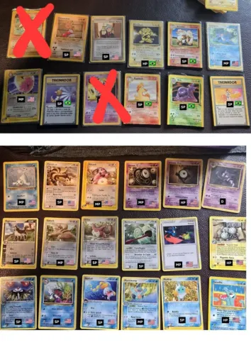 Coleção vintage cartas pokémon 