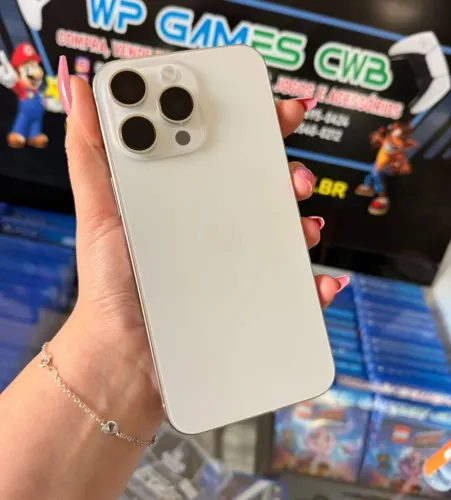 Iphone 15 Pro Max 256gb seminovo loja Wp Games Cwb