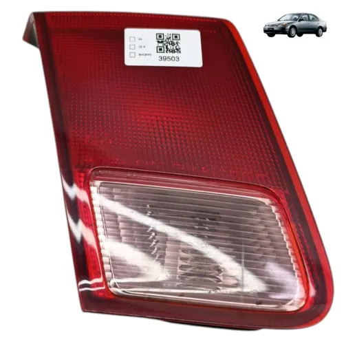 Lanterna Esquerda Tampa Traseira Honda Civic G7 2001 2002 03 Esquerdo/motorista Vermelho