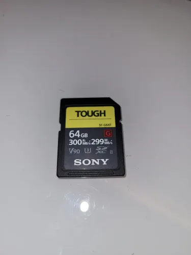 Cartão SD Sony TOUGH G 64GB V90 UHS-II - SF-G64T
