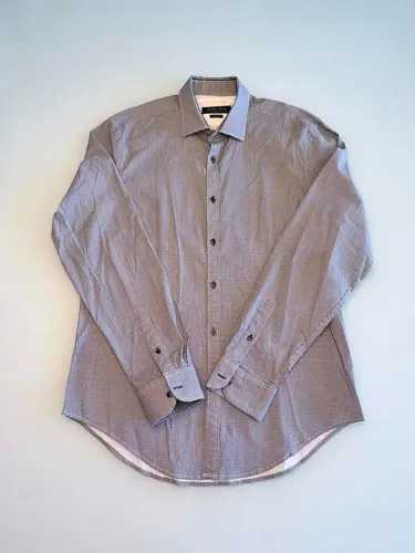 Camisa social Zara preta e branca