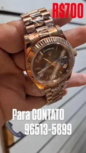 Relógio ROLEX DAY DATE AUTOMÁTICO ROSE GOLD 